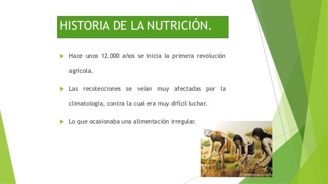 Historia de la nutrición.