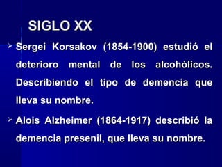 SIGLO XX


Egas Moniz (1874-1955) Introductor de
la lobotomía.



Cerletti y Bini (1938) introdujeron el
TEC.

 