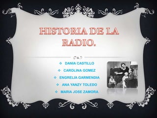  DANIA CASTILLO

  CAROLINA GOMEZ

 ENGRELIA GARMENDIA

  ANA YANZY TOLEDO

 MARIA JOSE ZAMORA
 