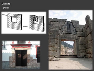 Cubierta
Dintel
 