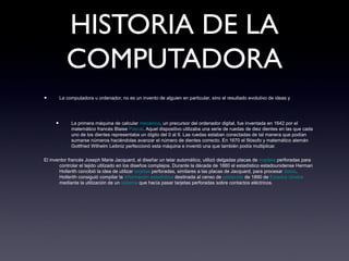 Historia de las computadoras