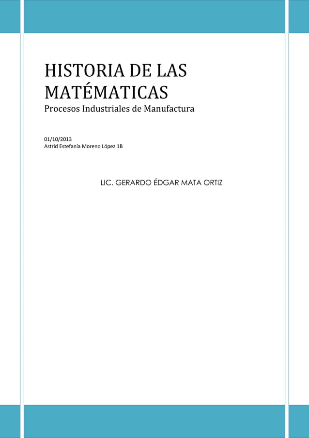 Historia de las matématicas PDF