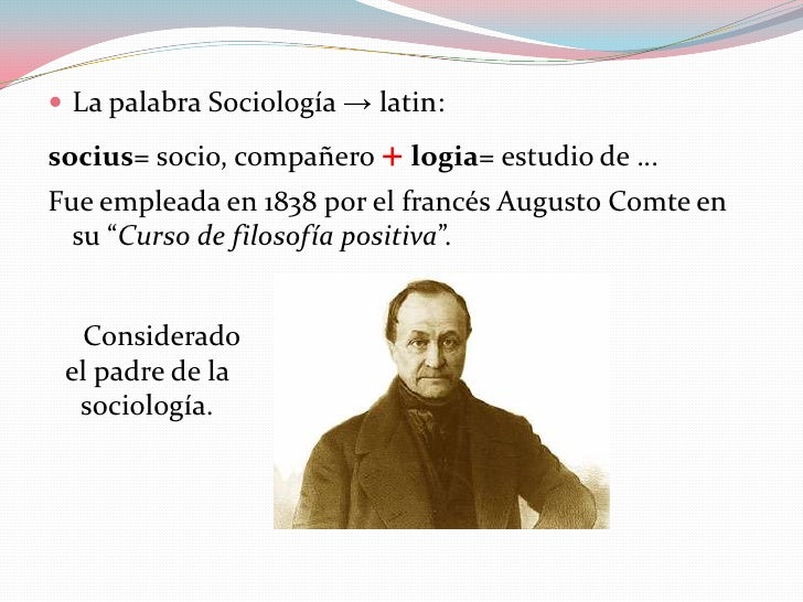 Quien Es El Padre De La Sociologia es.slideshare.net