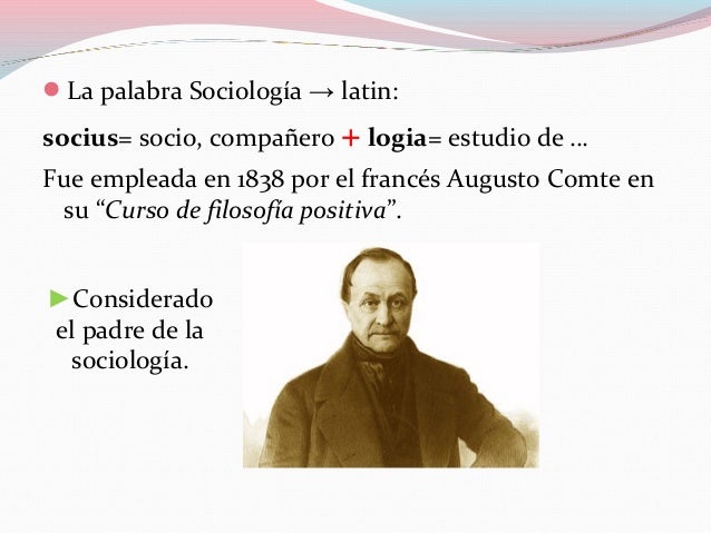 Historia de la sociologia
