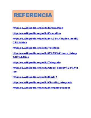 Http Wikipedia Historia de las tic's tabla | DOCX