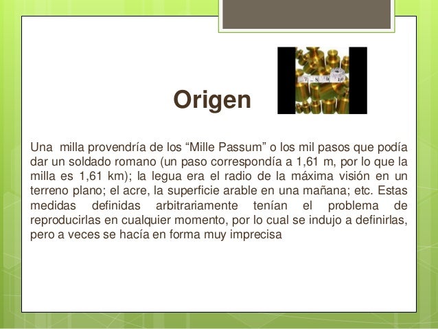 Historia de las unidades