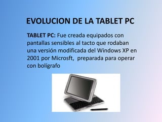 Historia de la_tablet_pc | PPTX