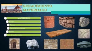 MATERIALES
Pizarra
Estuco
Azulejos de terracota
Piedra
Arco de medio punto
 