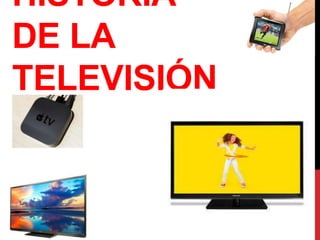 HISTORIA
DE LA
TELEVISIÓN
 