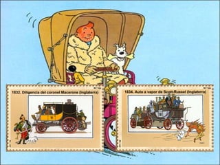 1832. Diligencia del coronel Macerone (Inglaterra)  1834. Auto a vapor de Scott-Russel (Inglaterra)  