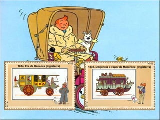 1835. Diligencia a vapor de Macerone  (Inglaterra)  1834. Era de Hancock (Inglaterra)  
