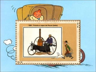 1891. Triciclo a vapor de Pecori (Italia)  