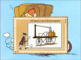 1784. Máquina a vapor de Murdock (Inglaterra) 