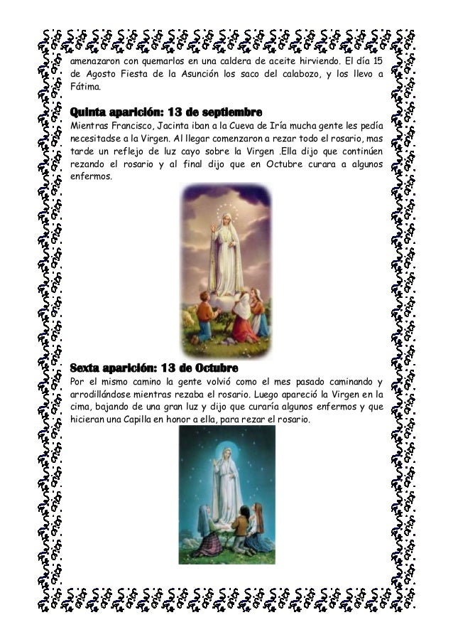 Historia De La Virgen De Fatima Resumen Para Niños  Hay Niños