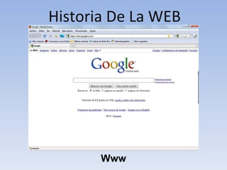 Historia De La WEB Www 