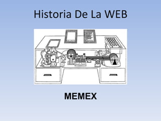 Historia De La WEB MEMEX 