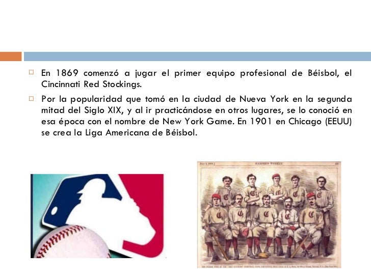 Historia del beisbol y cronología