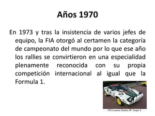 Historia del campeonato mundial de rally PPT
