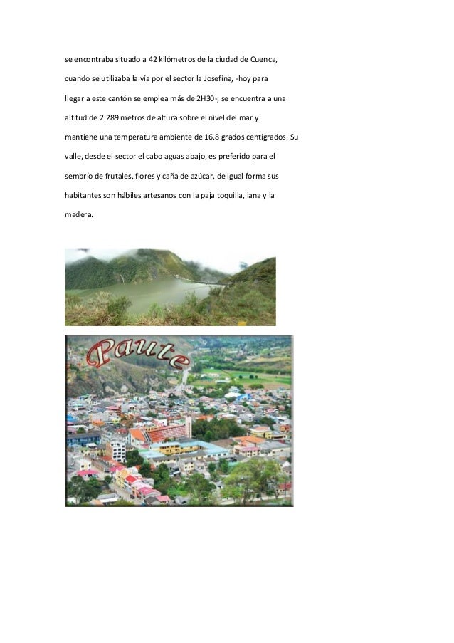 Historia del canton paute