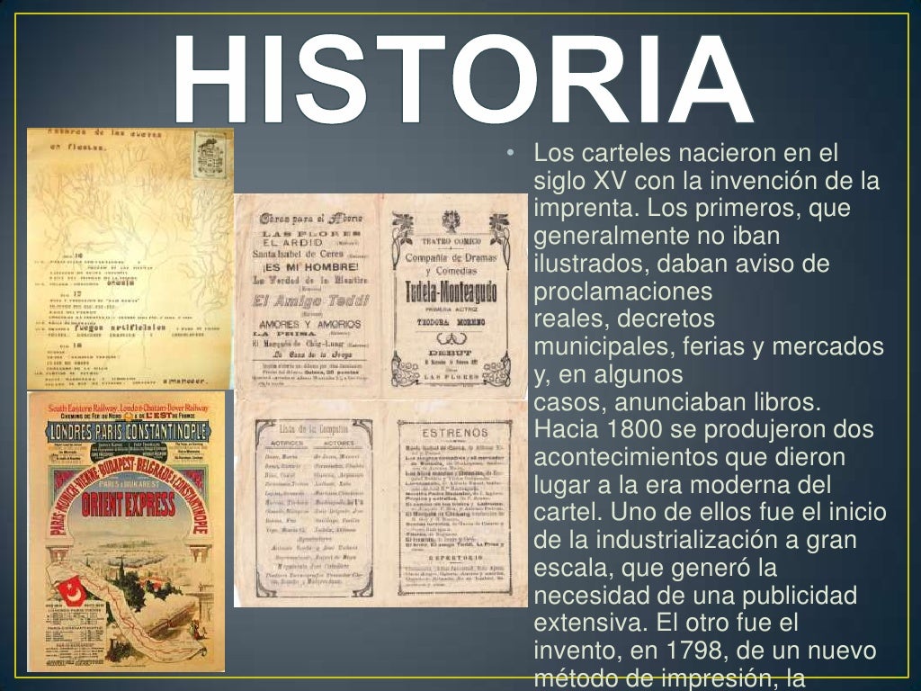 Historia del cartel