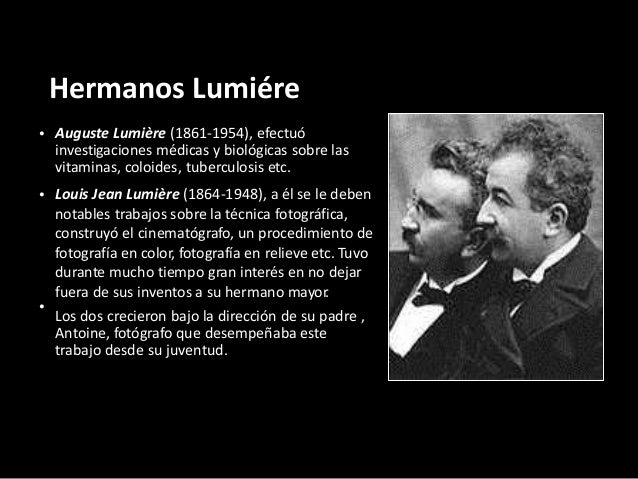 Resultado de imagen de biografía de los hermanos lumiere