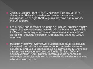Nick Tulp Historia del cáncer | PPTX