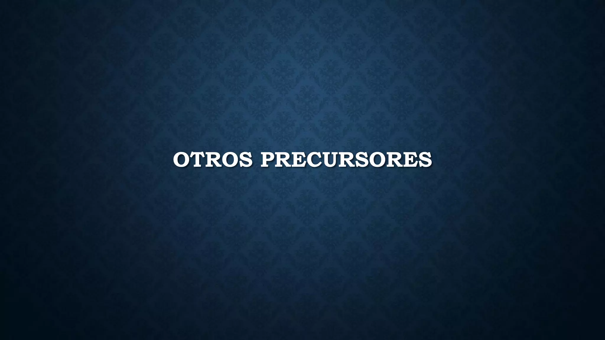 OTROS PRECURSORES
 