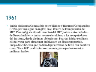 Historia del correo electrónico perez | PPTX | Email | Internet