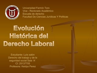 Historia del derecho laboral | PPT