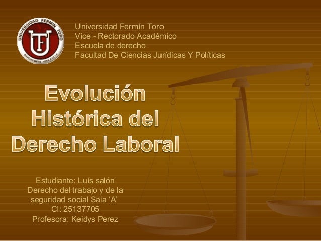 Historia del derecho laboral
