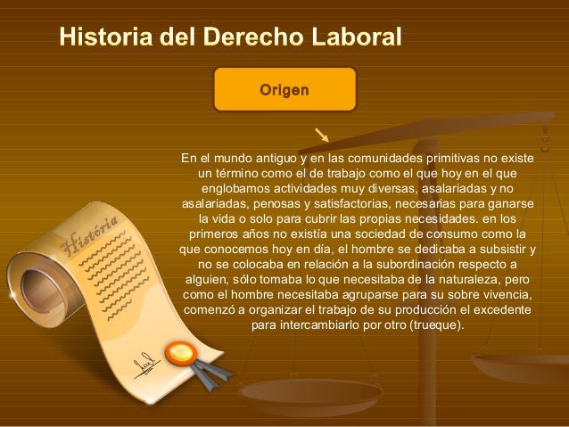 Historia Del Derecho Laboral