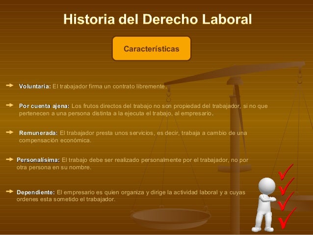 Historia del derecho laboral