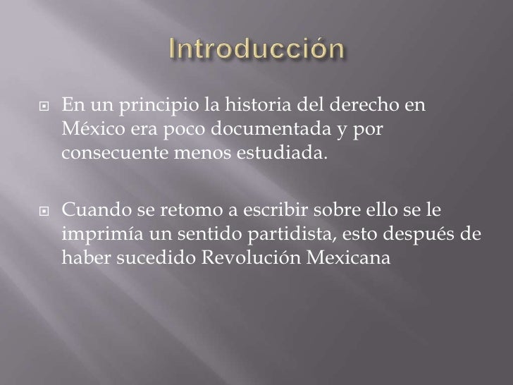 Historia Del Derecho Mexicano