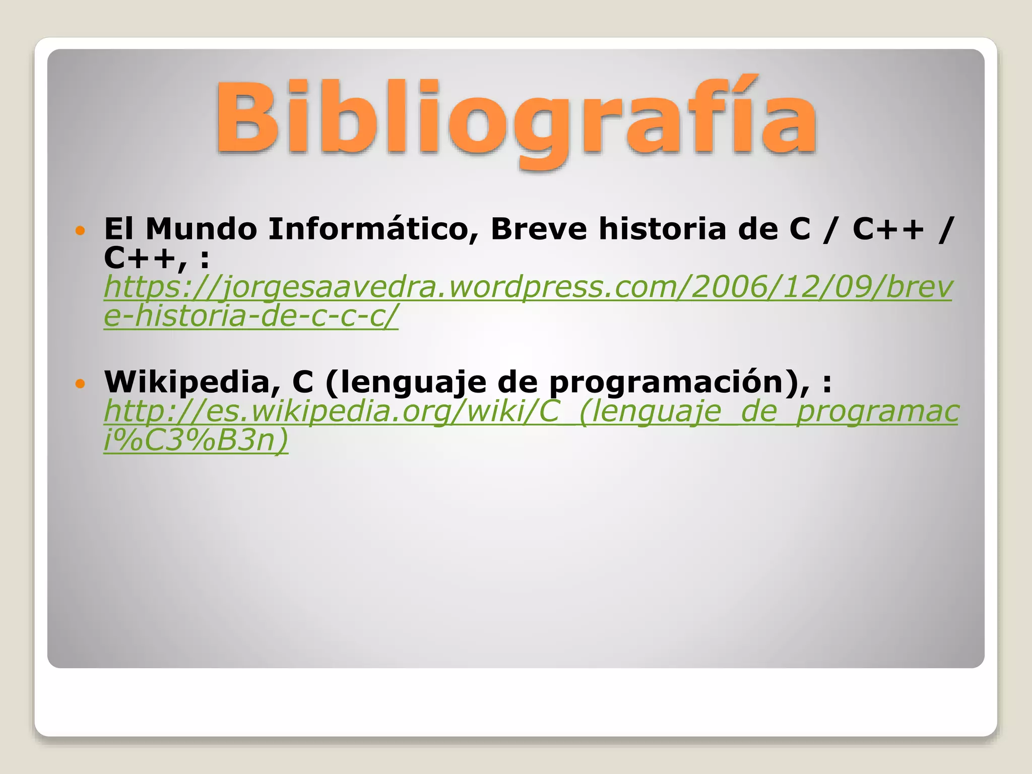 Historia del desarrollo del lenguaje C, C++, C# | PPTX