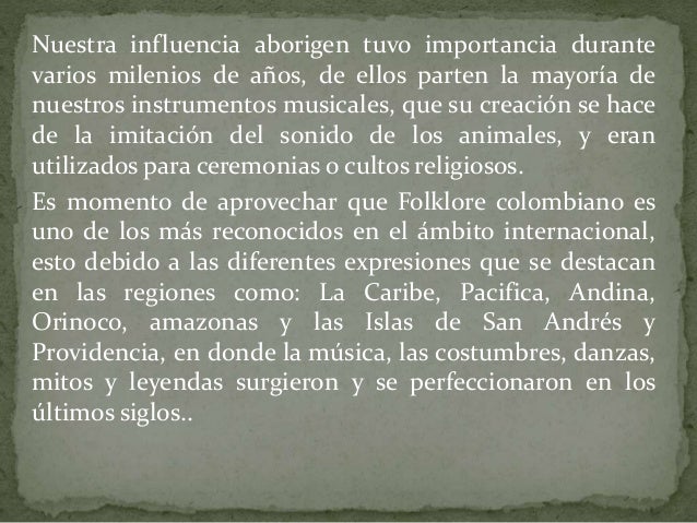 Historia del folclor colombiano