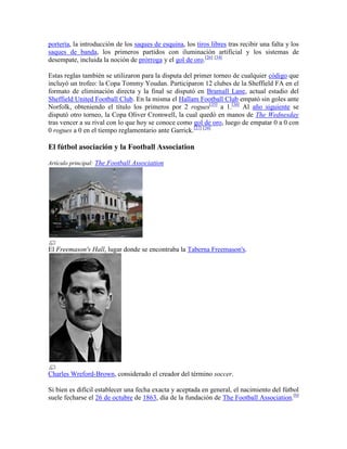 Historia del fútbol