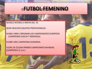 CRECE INTERES A PARTIR DEL 70.
HAY MUCHOS EQUIPOS PROFESIONALES.
1983-1984 E ORIGINAN LOS CAMPEONATOS EUROPEOS
(CAMPEONO SUECIA Y NORUEGA).
1989-1991 CAMPEONA ALEMANIA.
1991 SE CELERA PRIMER CAMPEONATO MUNDIAL
(CAMPEON E.E.U.U.)
 