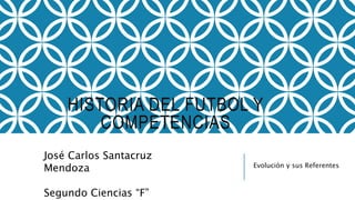 HISTORIA DEL FUTBOL Y
COMPETENCIAS
Evolución y sus Referentes
José Carlos Santacruz
Mendoza
Segundo Ciencias “F”
 