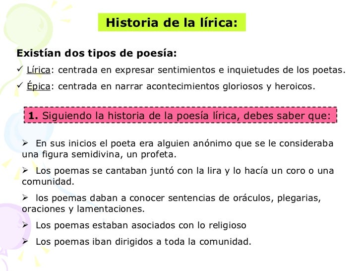 Historia del género lirico