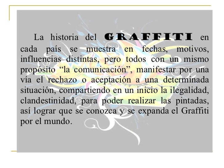 Historia del graffiti era moderna