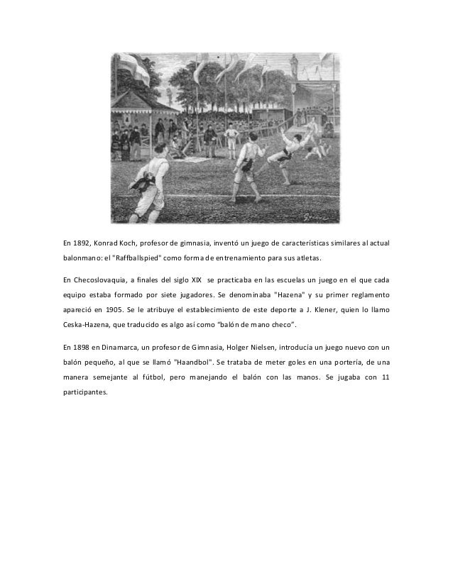 Historia del handball