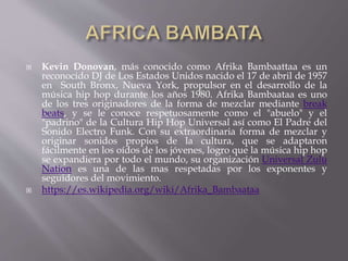 Historia del hip hop | PPTX