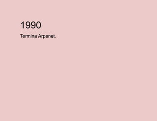 1990
Termina Arpanet.

 