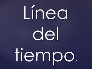 Línea 
del 
tiempo. 
 