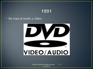 • Se crea el audio y video.

Ricardo Alejandro Matos Ancona
6/12/2013

1° H

 