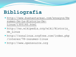 Historia de linux | PPTX