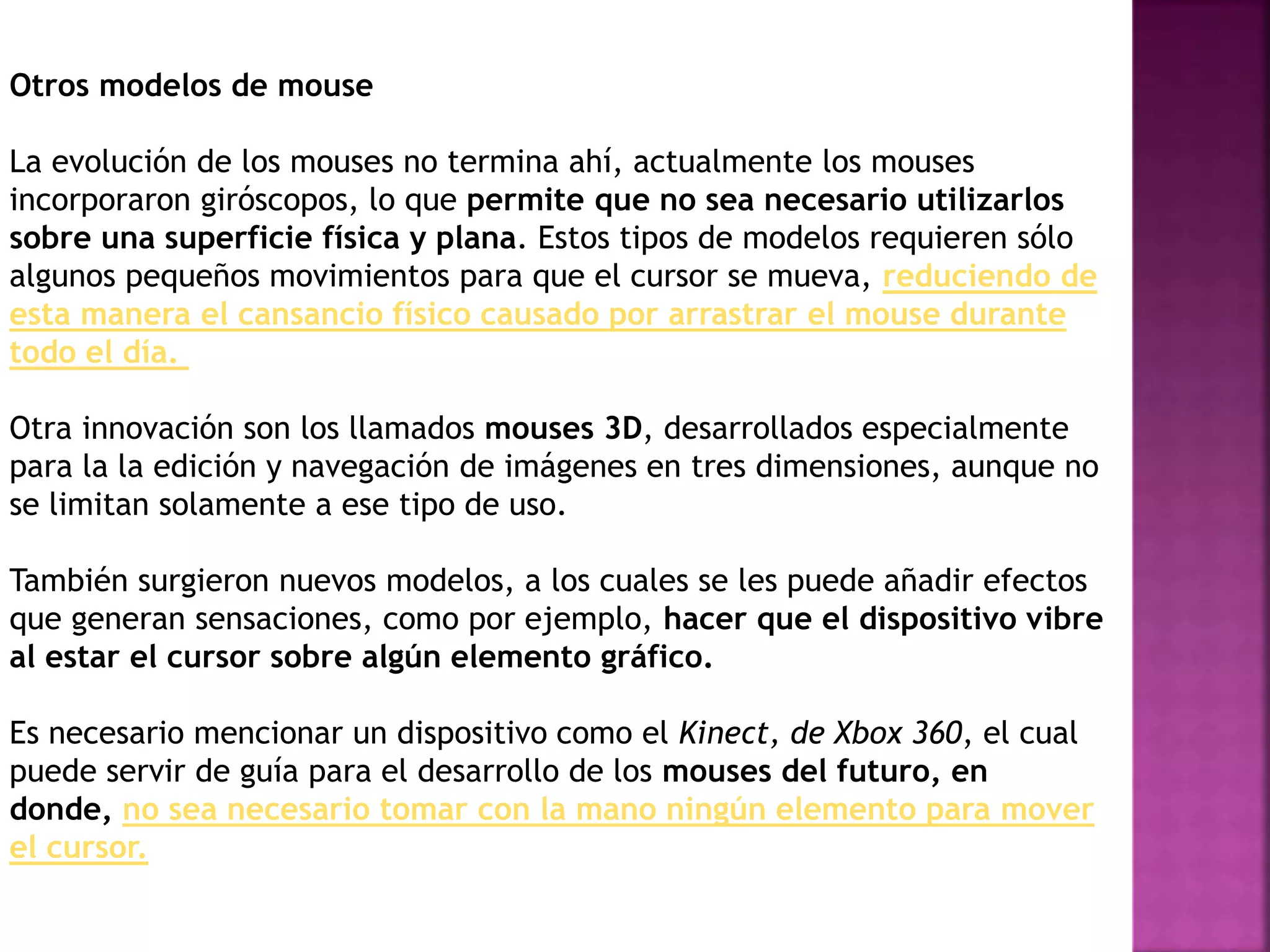Historia del mouse | PPTX