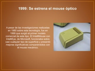 Historia del mouse y su evolucion | PPTX