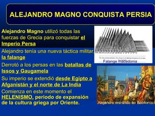 Hay dos aspectos a destacar en esta etapa: La importancia de las  Polis 