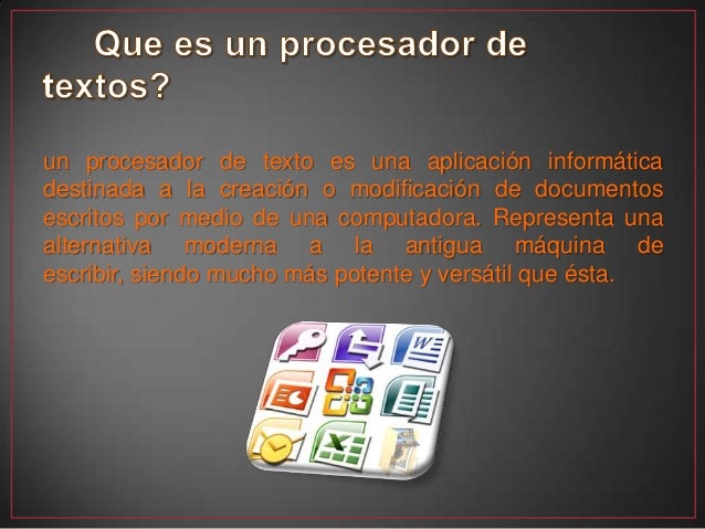 Historia de los procesadores de texto